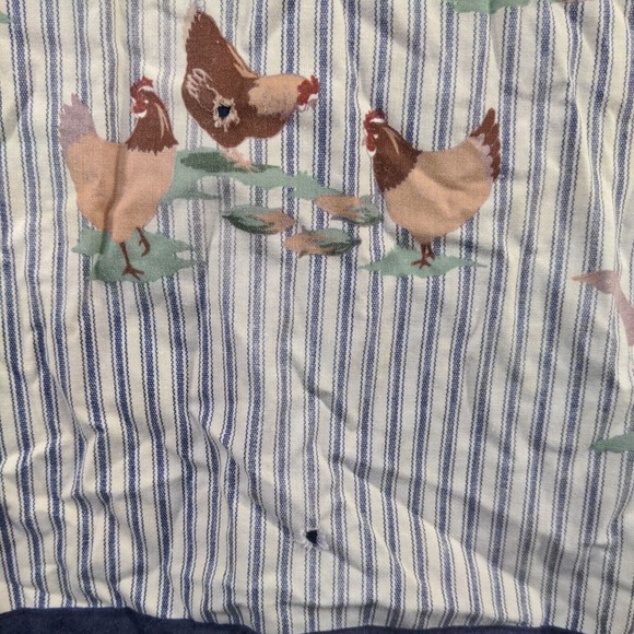 Unbranded Bib Apron Country Farm Apple Tree Animals Multi Striped - Picture 9 of 14